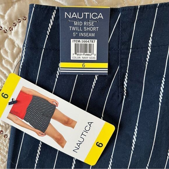Nautica Women’s Mid Rise Twill Shorts NEW Size 6 - Picture 6 of 7